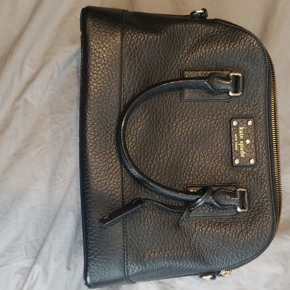 Kate spade purse black pebbled leather - Picture 2 of 8